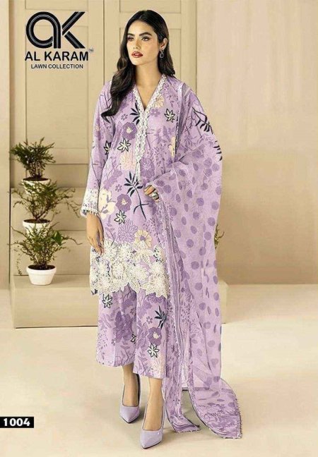 firdous Hit Color By Al Karam Cotton Pakistani Dress Material